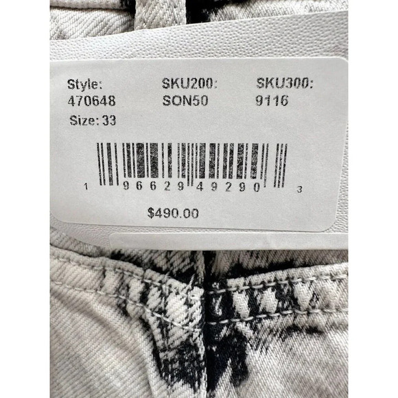 Stella McCartney Womens Jeans Size 33 Galaxy Wash New $490 Designer Pants - Picture 9 of 14